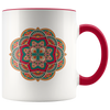 Multi-Colored Mandala 11oz Accent Mug