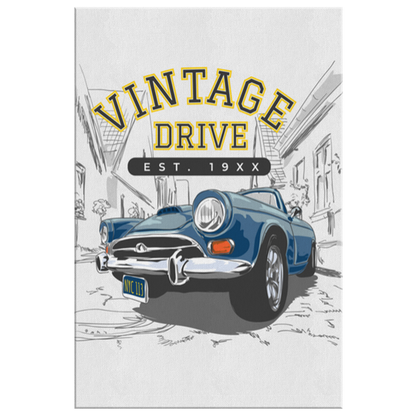 Vintage Car Canvas Wall Art