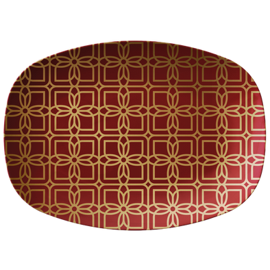 Luxury Red 14" Serving Platter