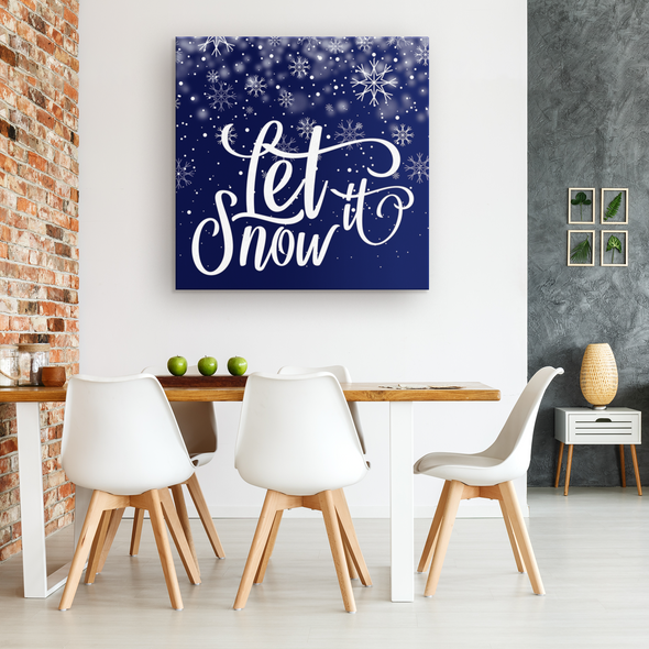 Let it Snow Canvas Wall Art