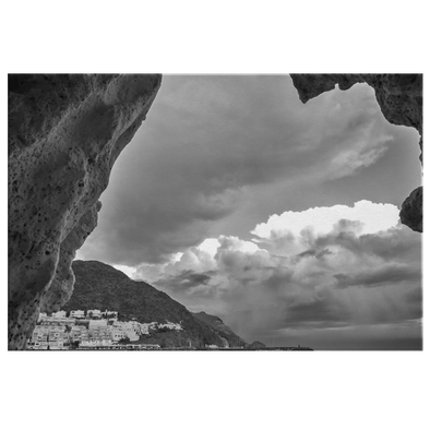 San Jose Costa Rica Black and White Canvas Wall Art