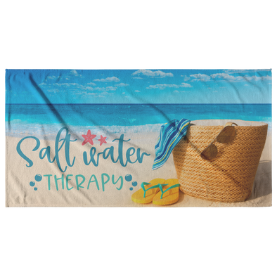 Salt Water Therapy Beach Towel