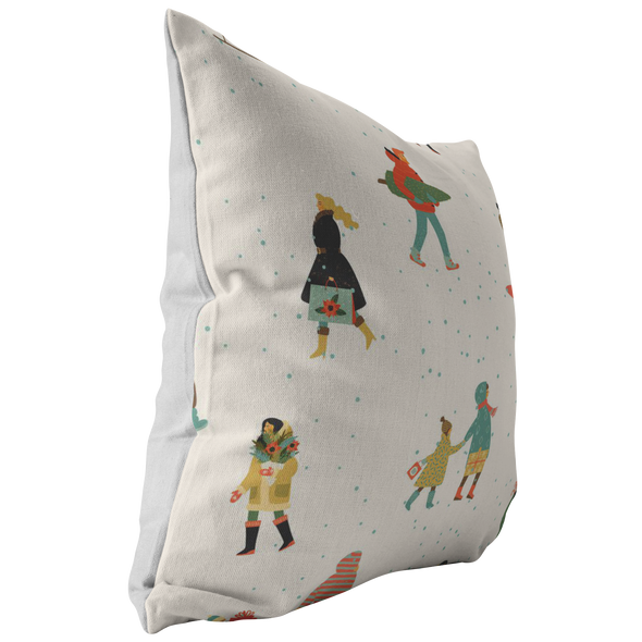 Casual Christmas Day Throw Pillow