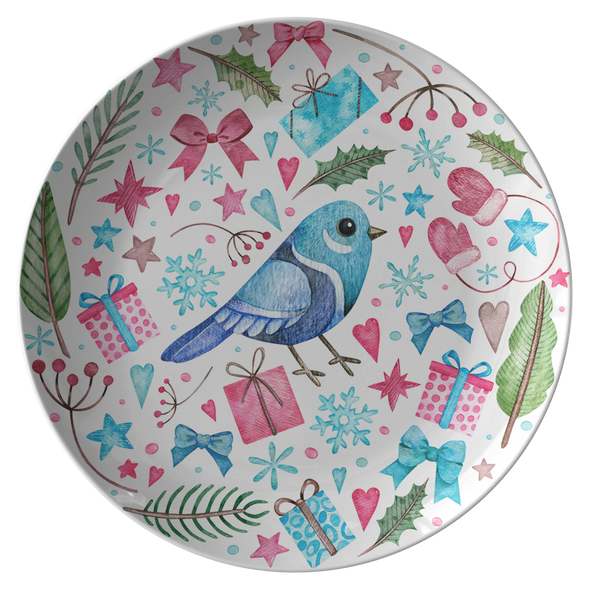 Sweet and Colorful Christmas 10" Dinner Plate