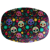 Skulls and Flowers 10x14" Serving Platter