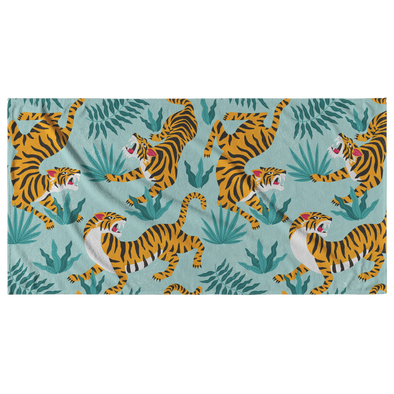 Roaring Tigers Beach Towel
