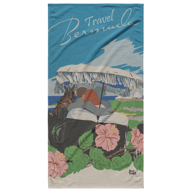Travel Bermuda Beach Towel