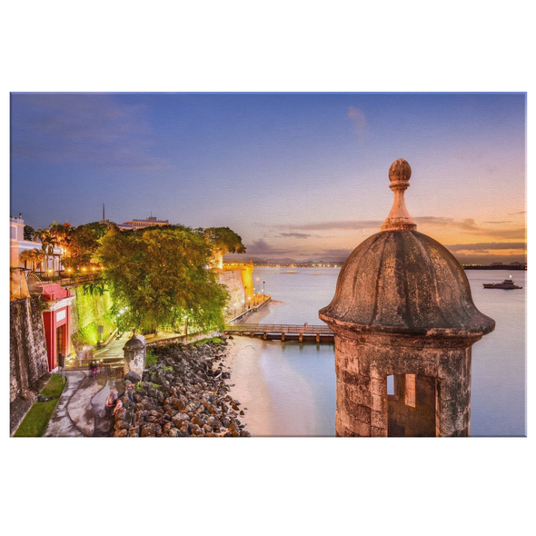 Paseo De La Princesa San Juan Puerto Rico Canvas Wall Art