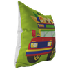 Colombian Chiva Throw Pillow
